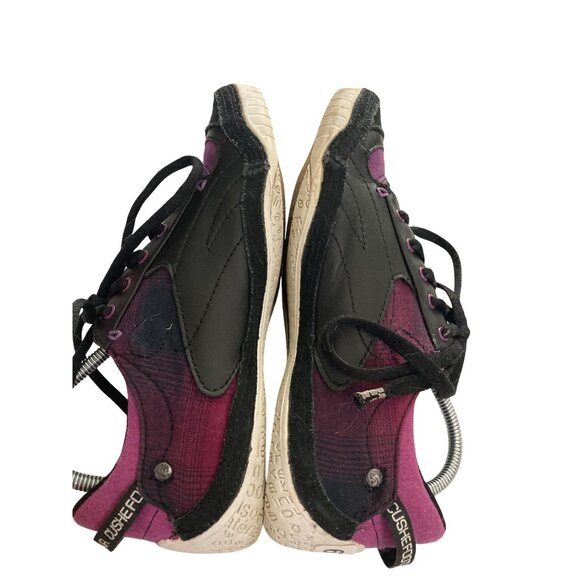 Cushe Boutique Women's Size 7 black purple Tartan Casual Shoes - Picture 6 of 8